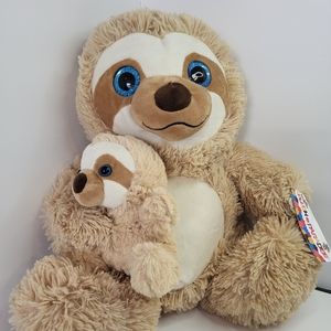 Plush paradise sloth moma and baby. 15 inches